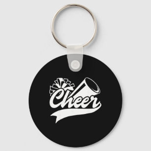 Cheerleading Frieden Liebe Cheer Cheerleader Farbe Schlüsselanhänger