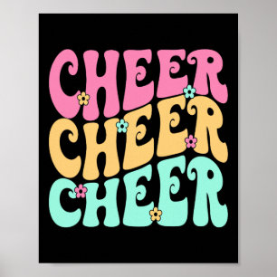 Cheerleading für Cheerleader-Mannschaft Mädchen Te Poster