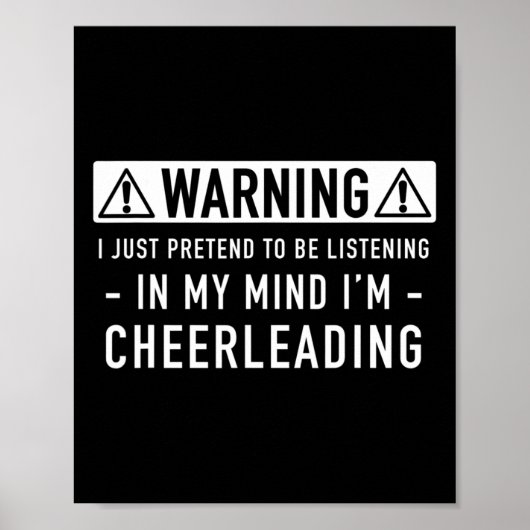 Cheerleading-Geschenk _1 Poster (Vorne)