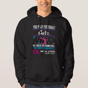 Cheerleading Geschenk spielen Sie Fußball, der Hoodie