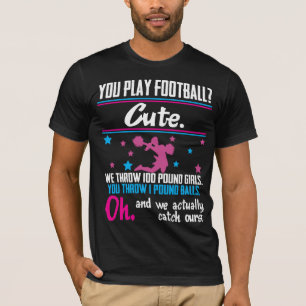 Cheerleading Geschenk spielen Sie Fußball, der T-Shirt