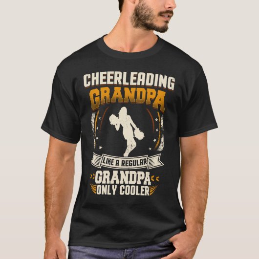Cheerleading Großvater-regelmäßiger Großvater nur T-Shirt (Vorderseite)