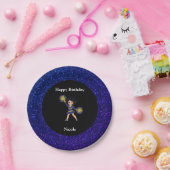 Cheerleading "Happy Birthday" Sparkle Pappteller (Party)