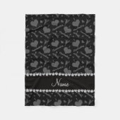 Cheerleading Herzen der personalisierten Fleecedecke (Vorderseite)