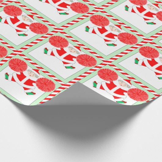 Cheerleading Holiday Geschenk Geschenkpapier (Ecke)