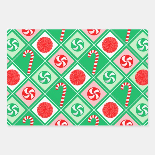 Cheerleading Holiday Geschenk Geschenkpapier Set (Vorderseite 2)