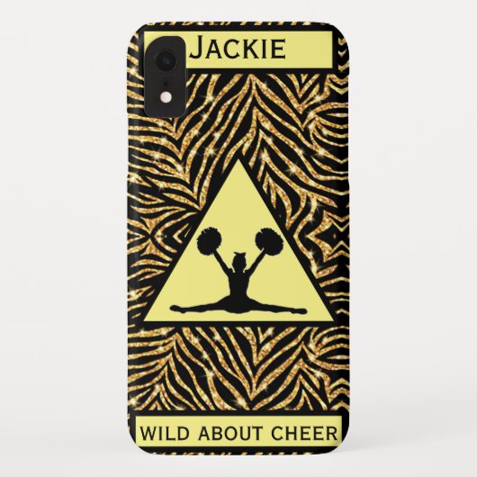 Cheerleading i "Wild About Cheer" iPhone/iPad case (Rückseite)