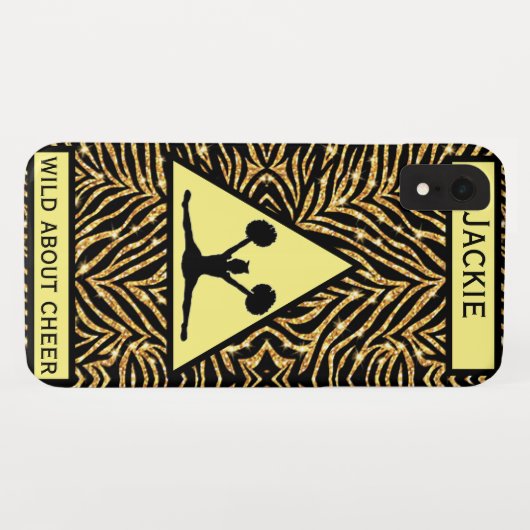 Cheerleading i "Wild About Cheer" iPhone/iPad case (Rückseite (Horizontal))