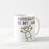 Cheerleading Is My Jam Cheerleading Team Kaffeetasse (VorderseiteRechts)