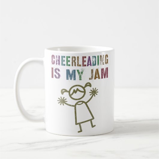 Cheerleading Is My Jam Cheerleading Team Kaffeetasse (Links)