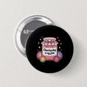 Cheerleading ist mein Ding Vintage Glas Button (Vorne & Hinten)
