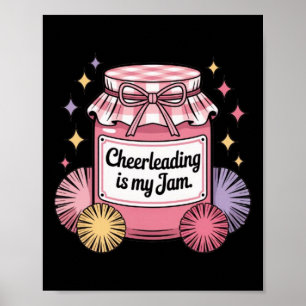 Cheerleading ist mein Ding Vintage-Glas  Poster