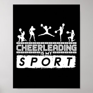 Cheerleading ist mein Sport Cheerleaderin Poster