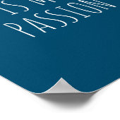 Cheerleading ist meine Leidenschaft für den lustig Poster (Ecke)