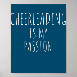 Cheerleading ist meine Leidenschaft Lustiger Cheer Poster