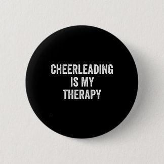 Cheerleading ist meine Therapie Lustiger Spruch Ch Button
