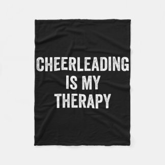 Cheerleading ist meine Therapie Lustiger Spruch Ch Fleecedecke