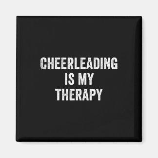 Cheerleading ist meine Therapie Lustiger Spruch Ch Magnet