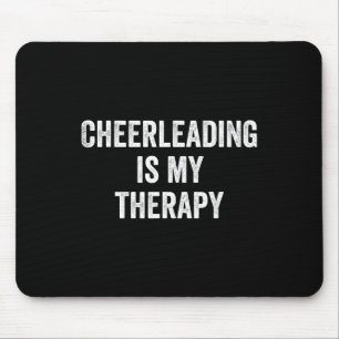 Cheerleading ist meine Therapie Lustiger Spruch Ch Mousepad