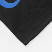 Cheerleading Jubel Blau Kokette Schleife Cheerlead Fleecedecke (Ecke)