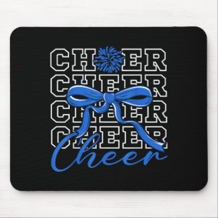Cheerleading Jubel Blau Kokette Schleife Cheerlead Mousepad
