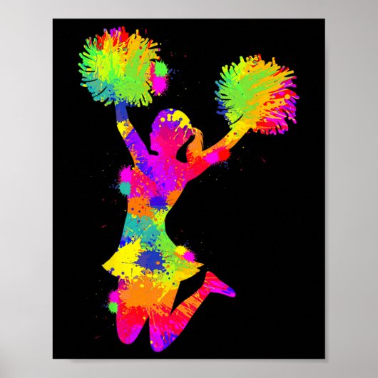 Cheerleading Jubel Cheerleader Mädchen Kinder Poster (Vorne)