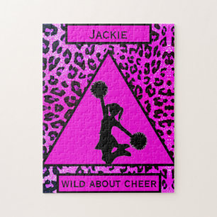 Cheerleading-Leopard Wild About Cheer Puzzle