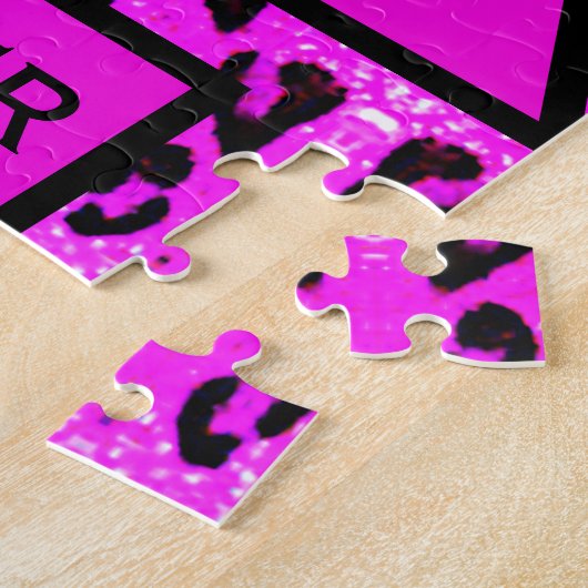 Cheerleading Leopard Wild über Cheer Puzzle (Seite)