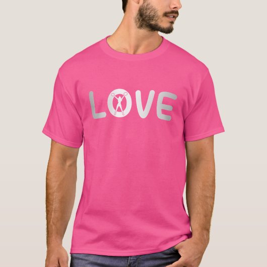 Cheerleading Liebe lustig T-Shirt (Vorderseite)