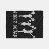 Cheerleading-Mannschaft Cheer Team Cheering Übung Fleecedecke (Vorderseite (Horizontal))