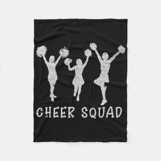 Cheerleading-Mannschaft Cheer Team Cheering Übung Fleecedecke (Vorderseite)