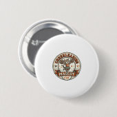 Cheerleading-Maskottchen Katze Cheerleading-Maskot Button (Vorne & Hinten)