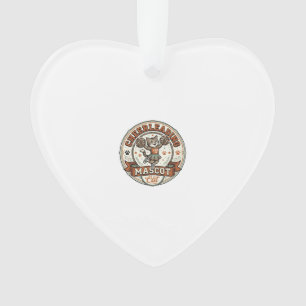Cheerleading-Maskottchen Katze Cheerleading-Maskot Ornament