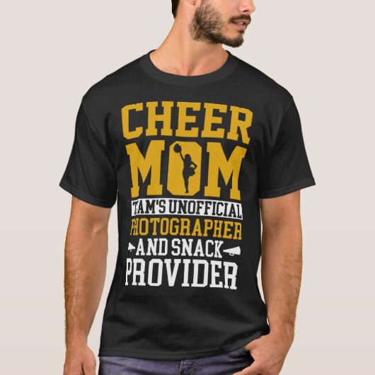 Cheerleading Mom Unofficial Photographer Snack Pro T-Shirt (Vorderseite)