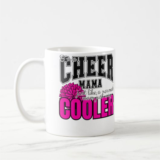 Cheerleading-Mutter Cheerleader Cheer-Mama Kaffeetasse (Links)