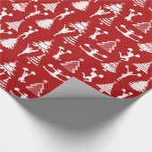 Cheerleading oder Pom und Weihnachtsbäume Geschenkpapier (Ecke)