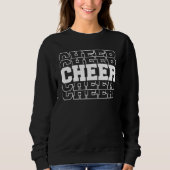 Cheerleading Retro Graphic Women Cheer Mom Sweatshirt (Vorderseite)