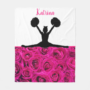 Cheerleading Rosa Rosen Fleecedecke