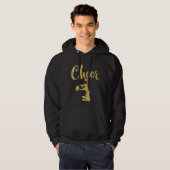 Cheerleading Script Cheer Dark Yellow Hoodie (Vorne ganz)