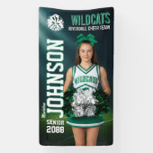 Cheerleading Senior Cheer Custom Sports Banner (Vertikal)