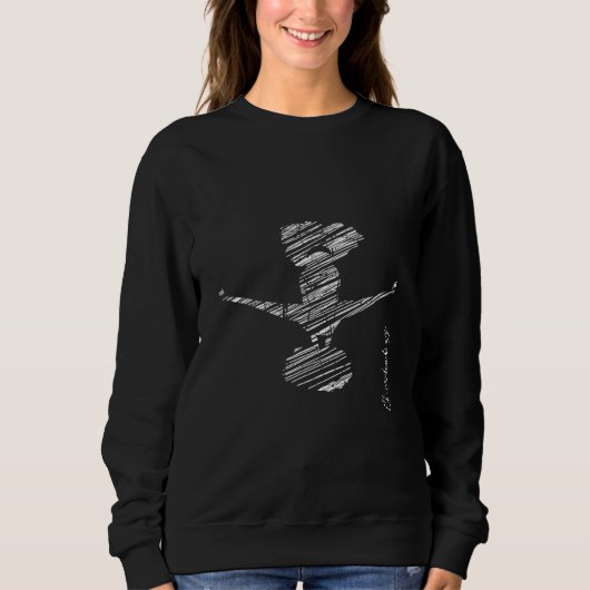 Cheerleading silhouette cheer 52 sweatshirt (Vorderseite)