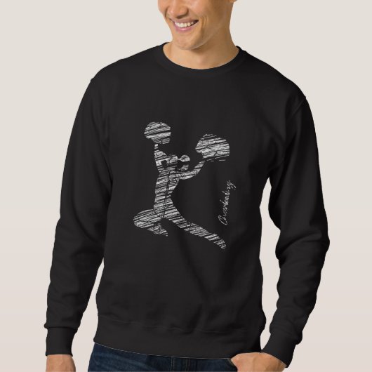 Cheerleading-Silhouette jubelt  51 Sweatshirt (Vorderseite)