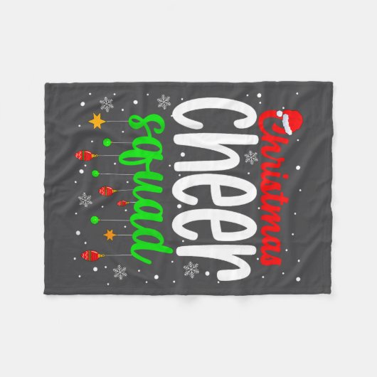 Cheerleading Srts Lover Christmas Cheer Squad Fleecedecke (Vorderseite (Horizontal))