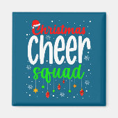 Cheerleading Srts Lover Christmas Cheer Squad  Magnet (Vorne)