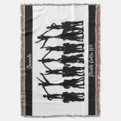 Cheerleading "Stunts Gotta Hit" Personalisiert Decke (Vorderseite Vertikal)