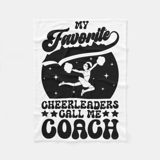 Cheerleading-Trainer _8 Fleecedecke (Vorderseite)