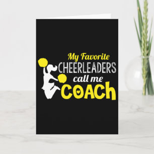 Cheerleading-Trainer einer High School-Mannschaft Karte