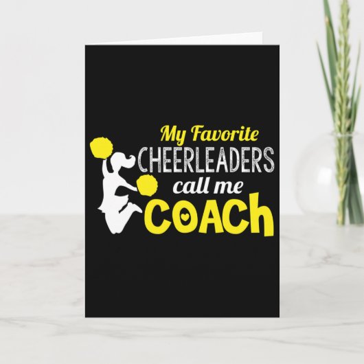 Cheerleading-Trainer einer High School-Mannschaft Karte (Vorderseite)