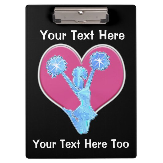 Cheerleading Trainer-Geschenke, personalisiertes Klemmbrett (Vorderseite)