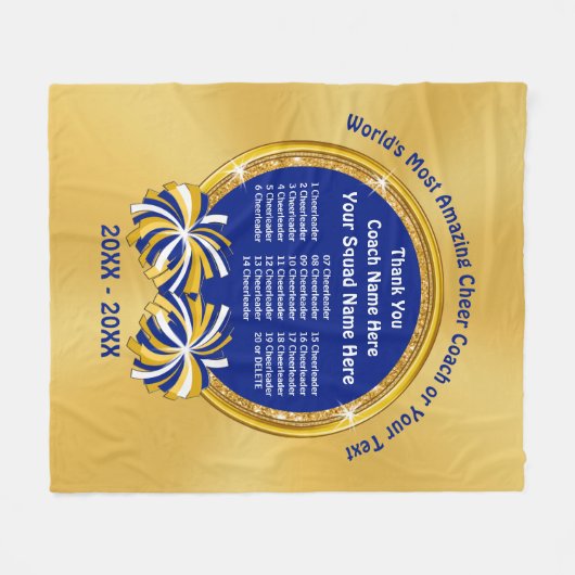 Cheerleading Trainer-Geschenkideen, ALLE Fleecedecke (Vorderseite (Horizontal))